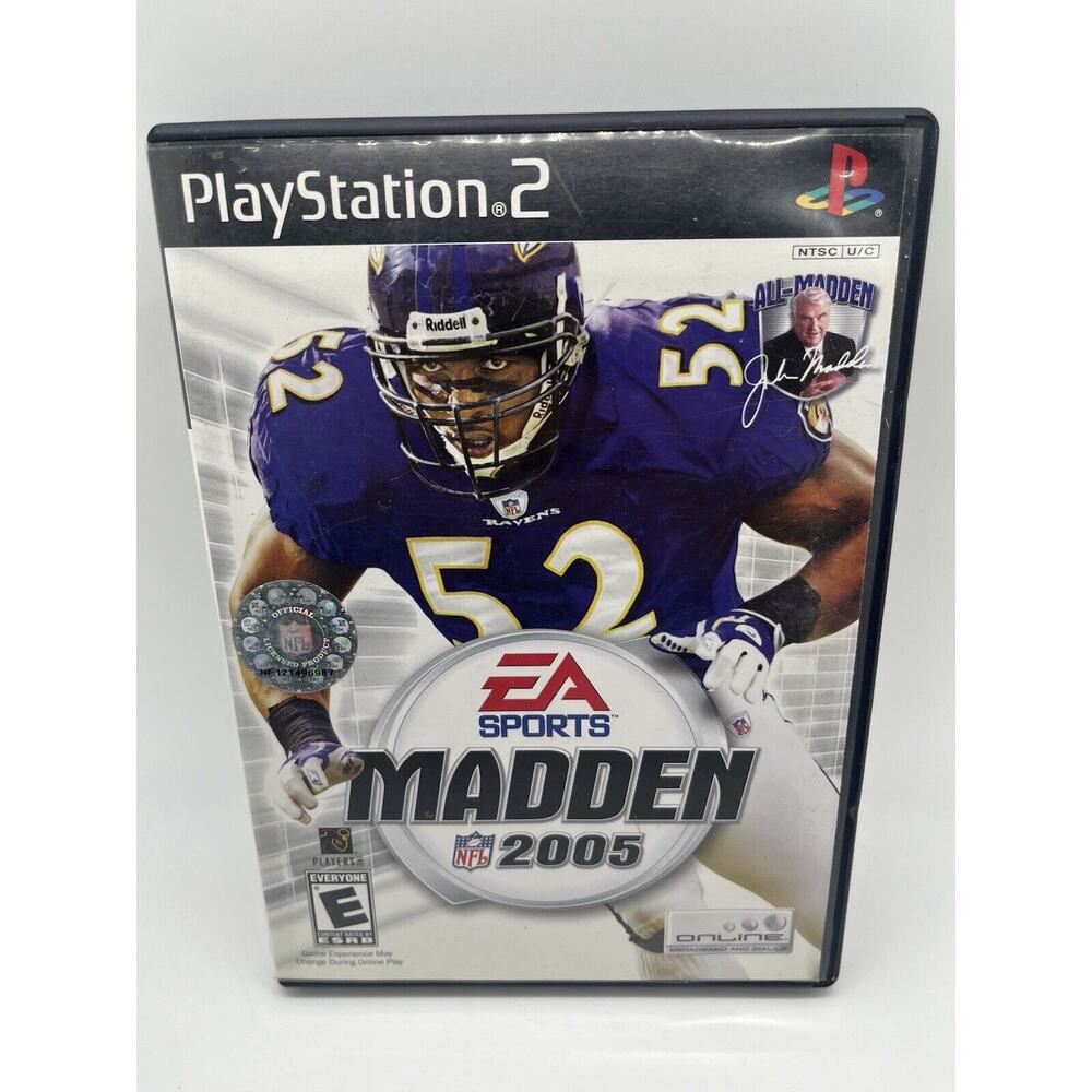 Madden NFL 2005 Football (Sony Playstation 2) PS2 - Complete W/ Manual - Tested